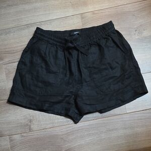 Quince High Waist Black Women's Shorts